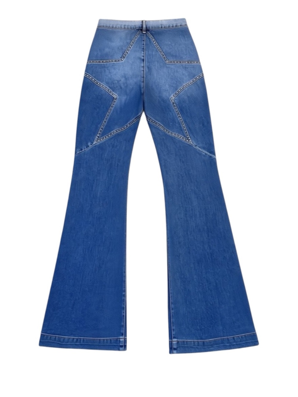 REVÍCE Venus Flares Eclipse Western Booty Statement Wash Jeans Size 28